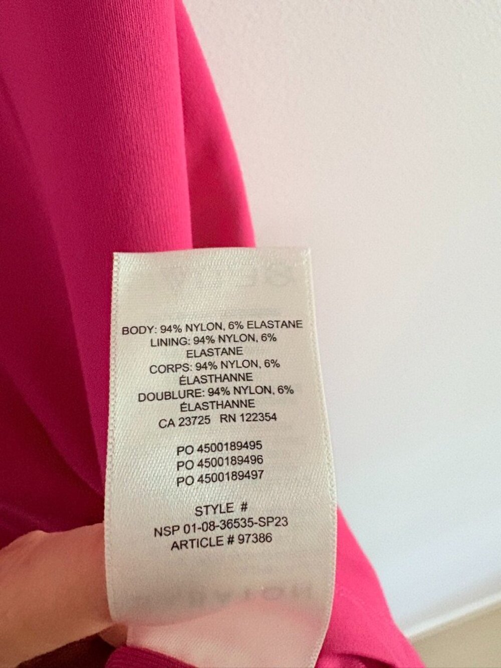Aritzia Babaton Contour Cami Mini Dress V Neck Bodycon Pink Size Medium - Picture 5 of 6